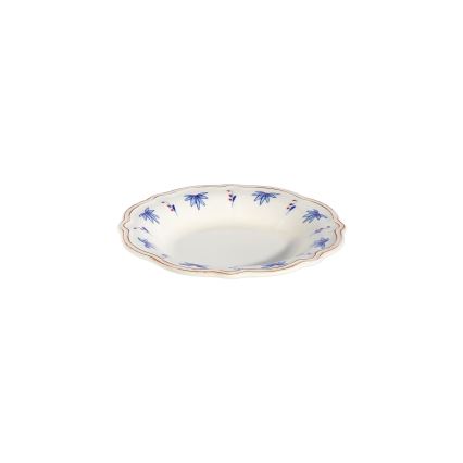 Jedilni set 24 kosov bela/modra/rdeča/porcelan