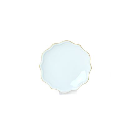 Jedilni set 24 kosov, bela/zlata/kamenina