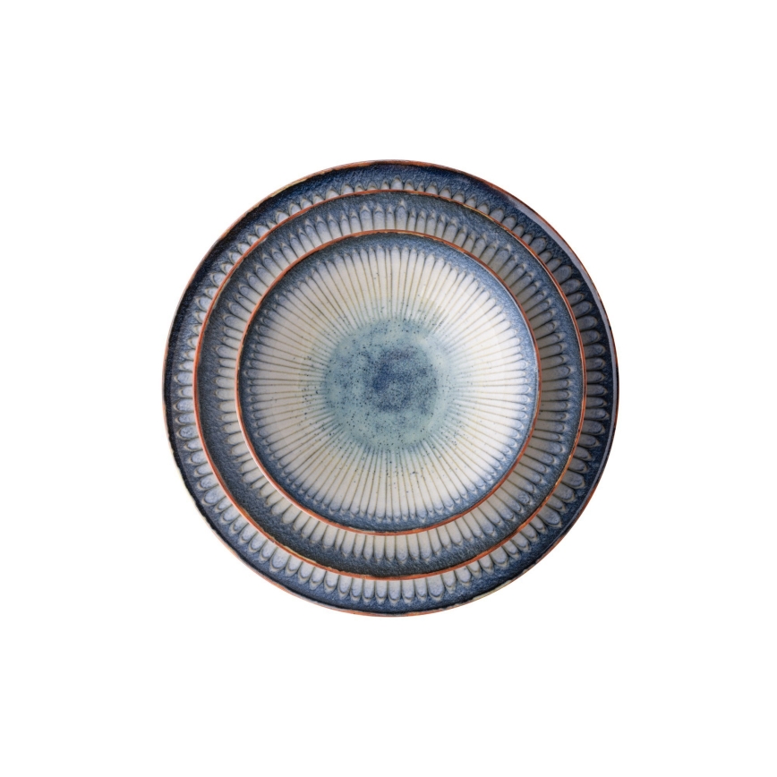 Jedilni set 24 kosov modra/porcelan