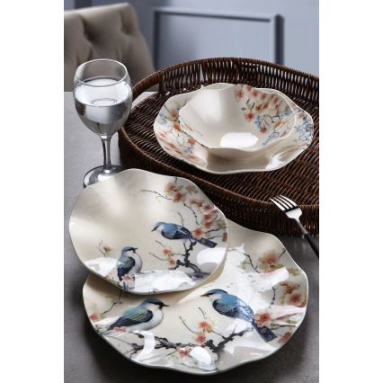 Jedilni set 24 kosov pisan/porcelan