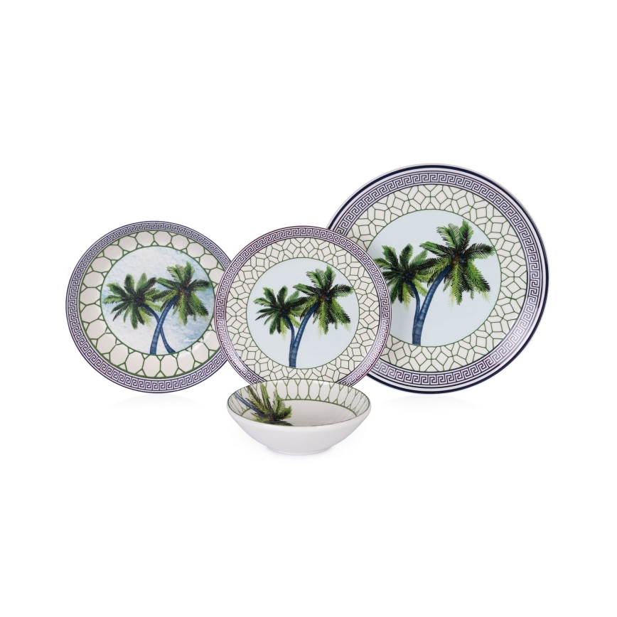 Jedilni set 24 kosov pisano/keramika