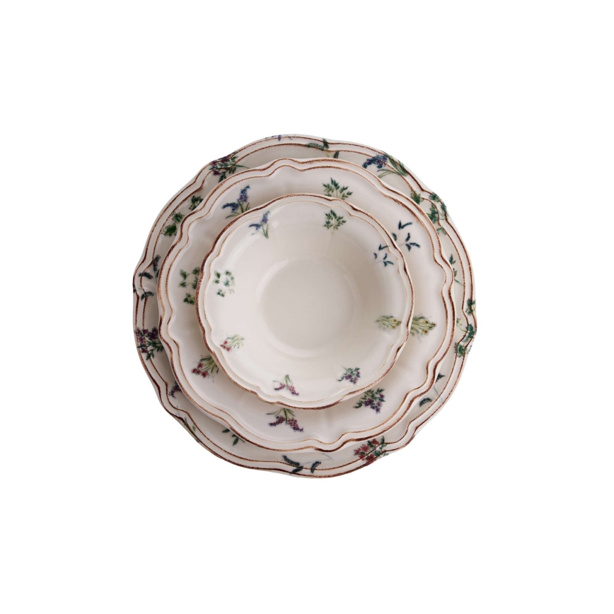 Jedilni set 24 kosov večbarven/porcelan