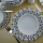 Jedilni set 62 kosov bela/modra/črna/porcelan