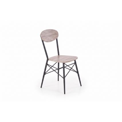 Jedilni set KABIR 70x70 cm hrast/črna