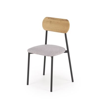 Jedilni set NANDO 84x54 cm siva/rjava/črna