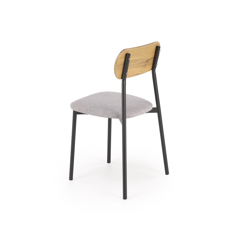 Jedilni set NANDO 84x54 cm siva/rjava/črna