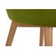 Jedilni stol BAKERI 86x48 cm svetlo zelena/bukev