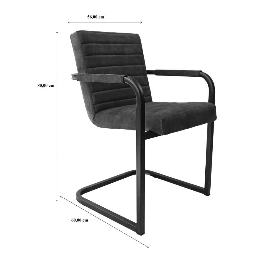 Jedilni stol BART v sivi barvi