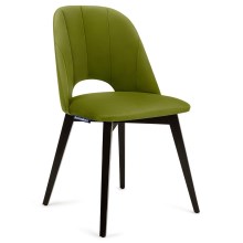 Jedilni stol BOVIO 86x48 cm svetlo zelena/bukev