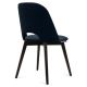 Jedilni stol BOVIO 86x48 cm temno modra/bukev