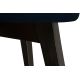 Jedilni stol BOVIO 86x48 cm temno modra/bukev
