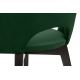 Jedilni stol BOVIO 86x48 cm temno zelena/bukev