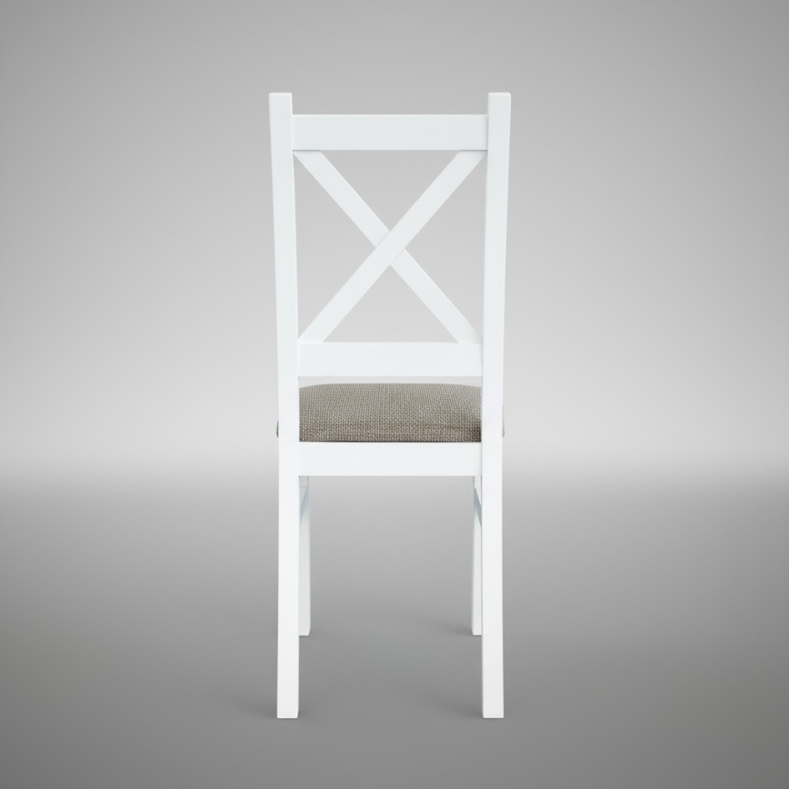 Jedilni stol NATE bela/rjava