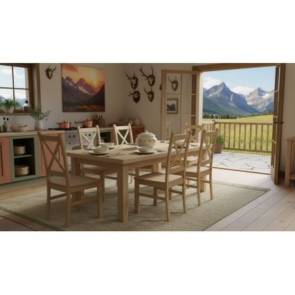 Jedilni stol NATE hrast sonoma