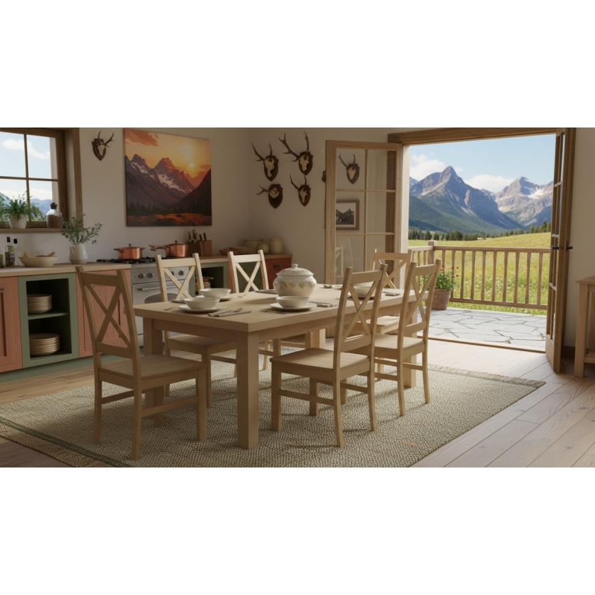 Jedilni stol NATE hrast sonoma