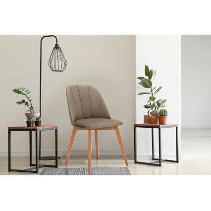 Jedilni stol RIFO 86x48 cm bež/bukev hrast