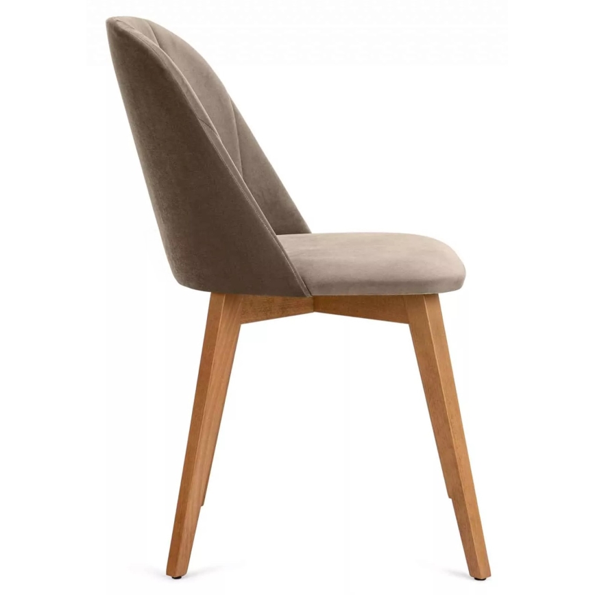 Jedilni stol RIFO 86x48 cm bež/bukev hrast