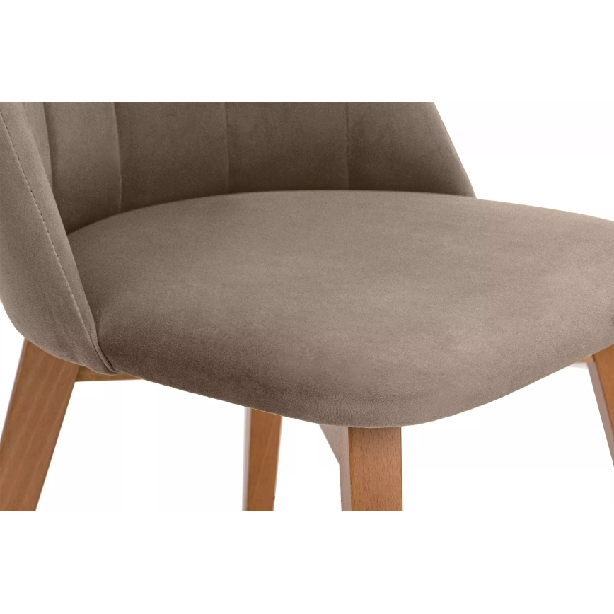 Jedilni stol RIFO 86x48 cm bež/bukev hrast
