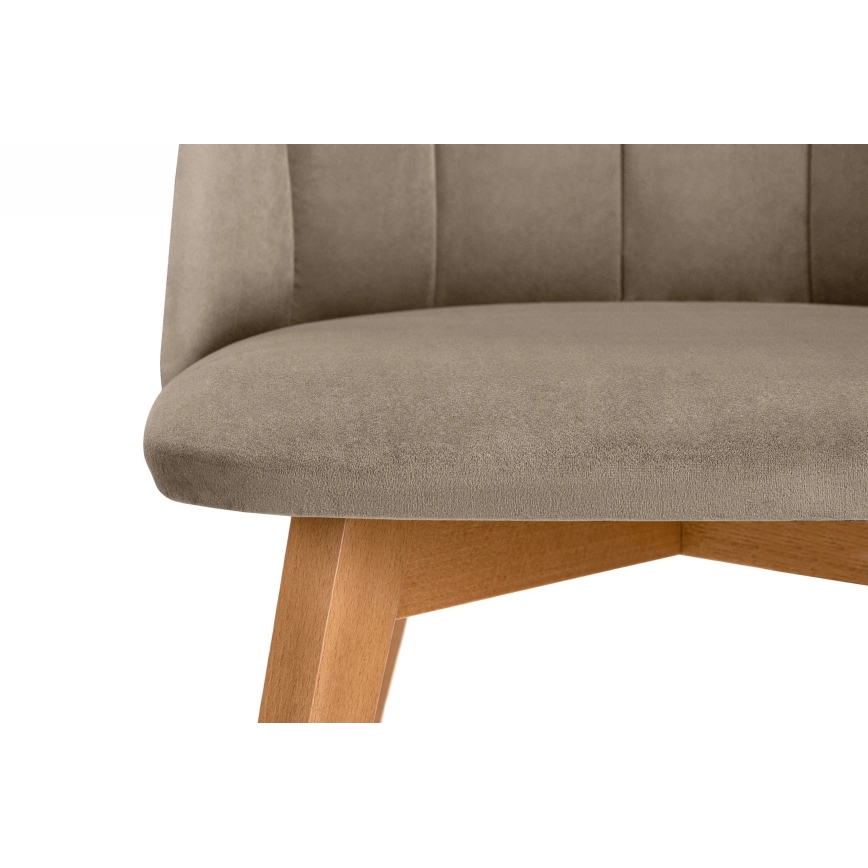 Jedilni stol RIFO 86x48 cm bež/bukev hrast