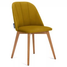 Jedilni stol RIFO 86x48 cm rumena/bukev