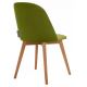 Jedilni stol RIFO 86x48 cm svetlo zelena/bukev