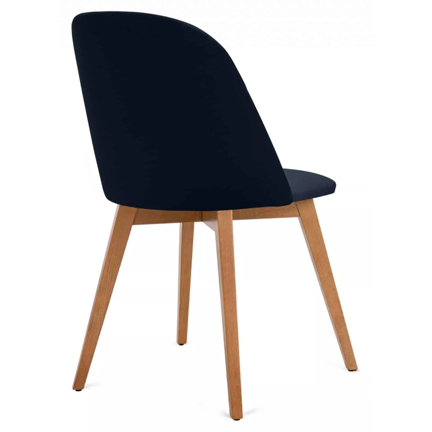 Jedilni stol RIFO 86x48 cm temno modra/bukev hrast