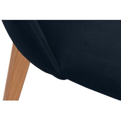 Jedilni stol RIFO 86x48 cm temno modra/bukev hrast