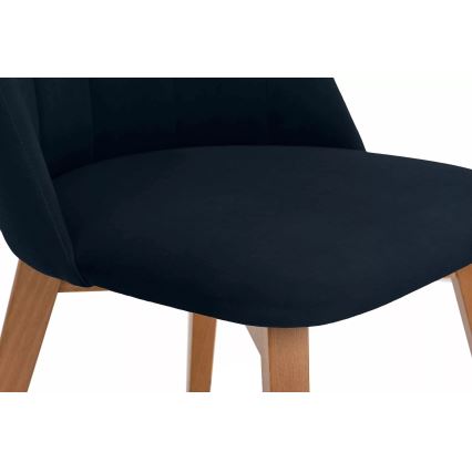 Jedilni stol RIFO 86x48 cm temno modra/bukev hrast