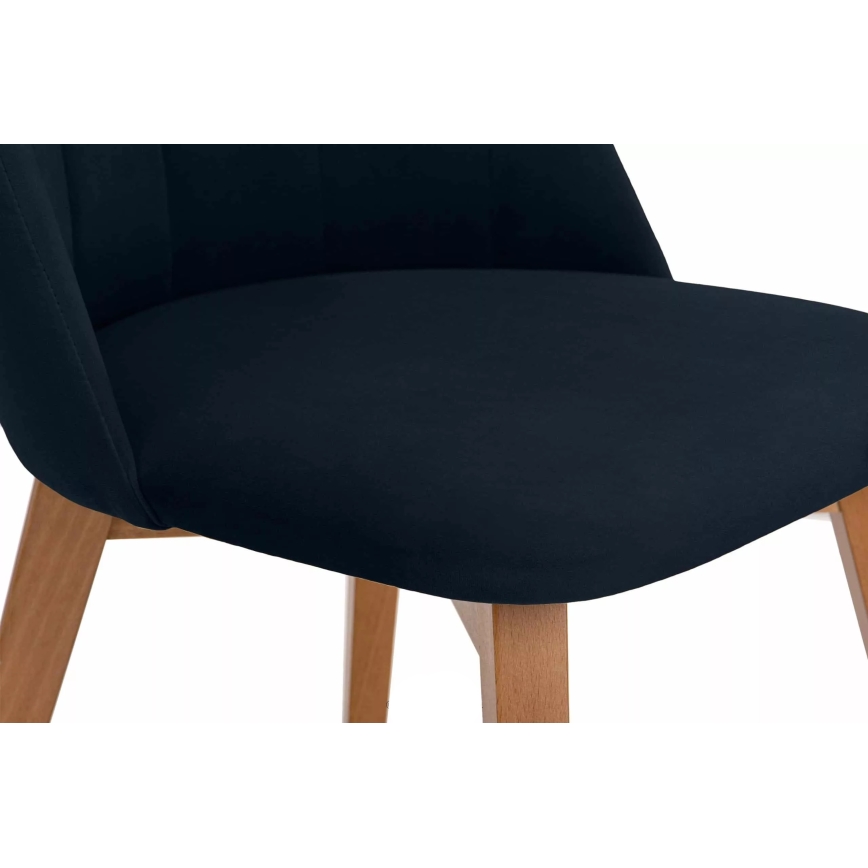 Jedilni stol RIFO 86x48 cm temno modra/bukev hrast