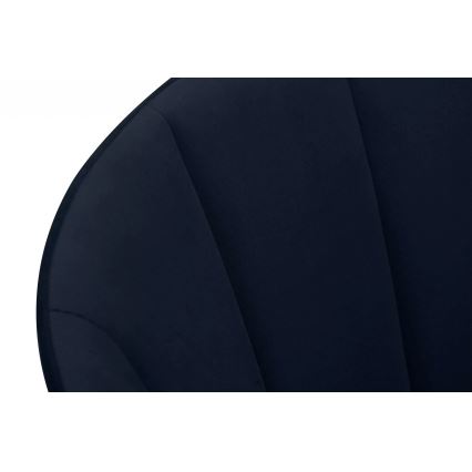 Jedilni stol RIFO 86x48 cm temno modra/bukev hrast