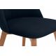 Jedilni stol RIFO 86x48 cm temno modra/bukev