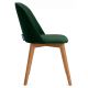 Jedilni stol RIFO 86x48 cm temno zelena/bukev