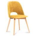 Jedilni stol TINO 86x48 cm rumena/bukev hrast