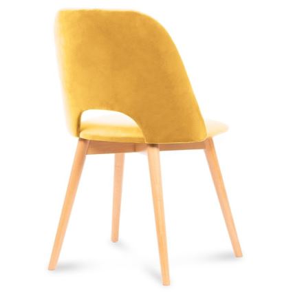 Jedilni stol TINO 86x48 cm rumena/bukev hrast