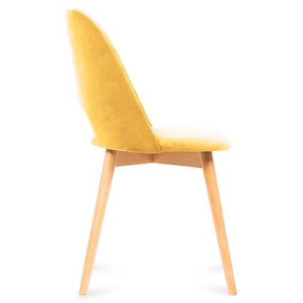 Jedilni stol TINO 86x48 cm rumena/bukev hrast