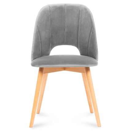 Jedilni stol TINO 86x48 cm siva/bukev hrast