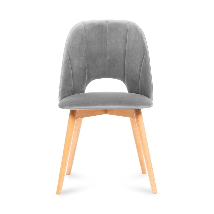 Jedilni stol TINO 86x48 cm siva/bukev hrast