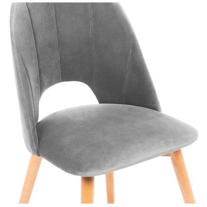 Jedilni stol TINO 86x48 cm siva/bukev hrast