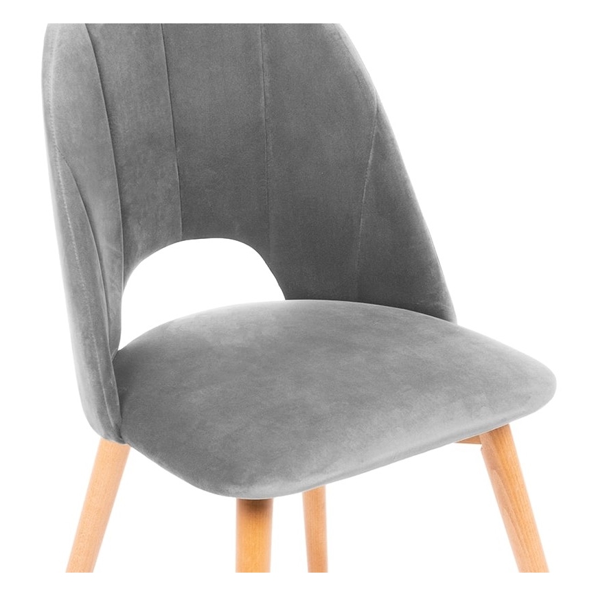 Jedilni stol TINO 86x48 cm siva/bukev hrast