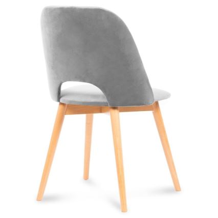 Jedilni stol TINO 86x48 cm siva/bukev hrast