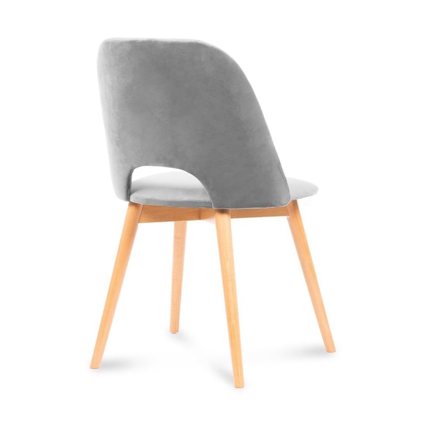 Jedilni stol TINO 86x48 cm siva/bukev hrast
