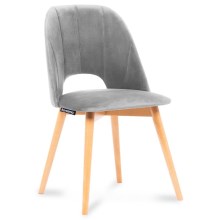 Jedilni stol TINO 86x48 cm siva/bukev