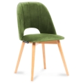 Jedilni stol TINO 86x48 cm svetlo zelena/bukev hrast