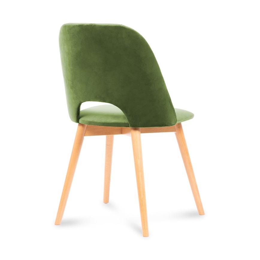 Jedilni stol TINO 86x48 cm svetlo zelena/bukev hrast