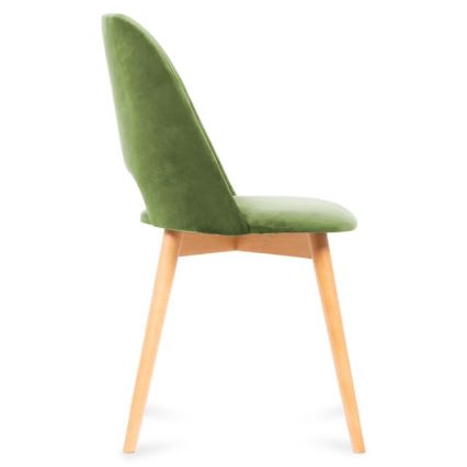Jedilni stol TINO 86x48 cm svetlo zelena/bukev hrast