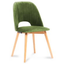 Jedilni stol TINO 86x48 cm svetlo zelena/bukev