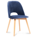 Jedilni stol TINO 86x48 cm temno modra/bukev hrast