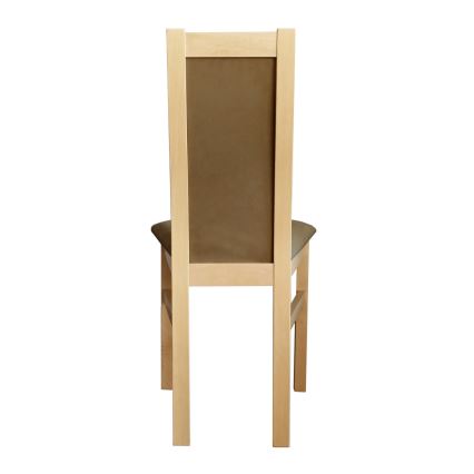 Jedilni stol ZOE bukev/rjava