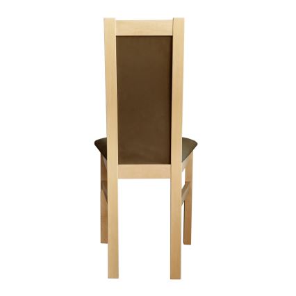 Jedilni stol ZOE bukev/temno rjava