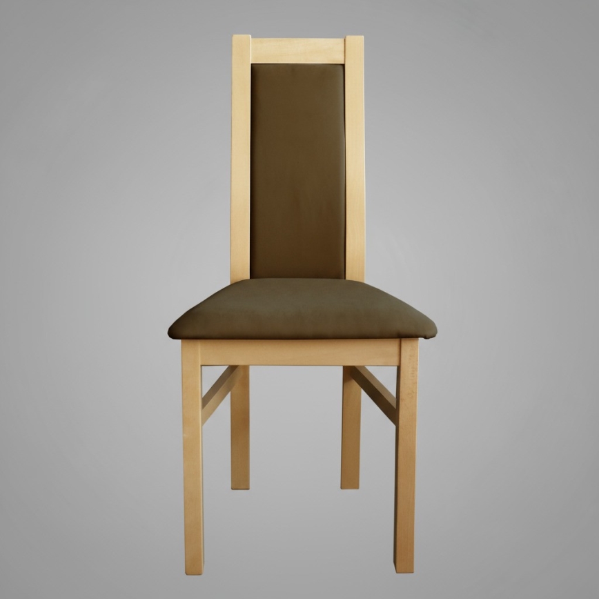 Jedilni stol ZOE hrast/temno rjav